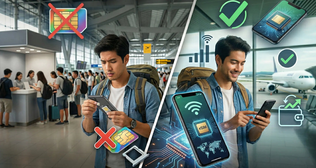 eSIM vs SIM-Karte im Ausland