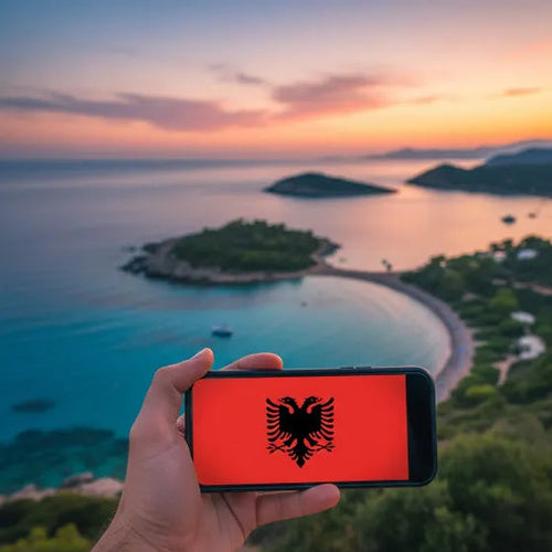 Airnetly eSIM for Albania – instantly online on the best local mobile network.