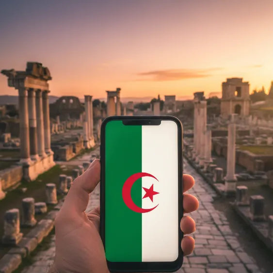eSIM de Airnetly para Argelia: conexión de datos confiable para el norte de África.