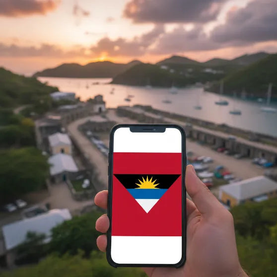 Airnetly eSIM for Antigua and Barbuda – High-speed data for your island holiday.