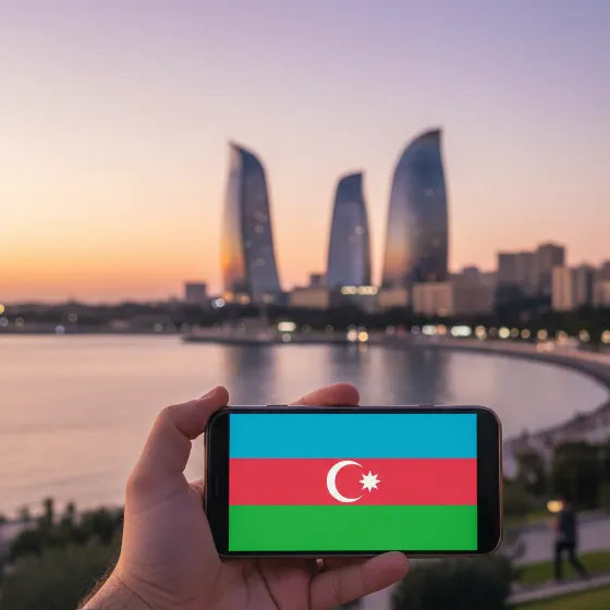 Airnetly eSIM for Azerbaijan – mobile internet for Caucasus travel.