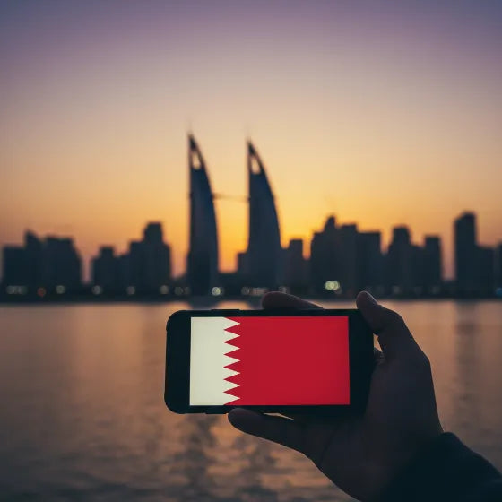 Airnetly eSIM for Bahrain – digital SIM card for the Middle East.