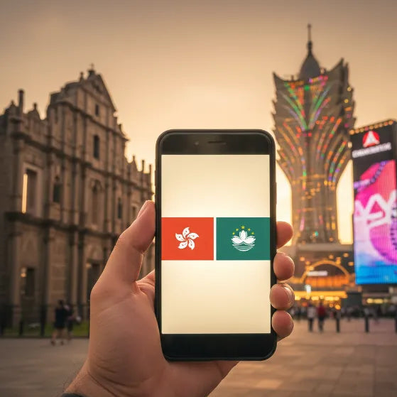 eSIM de Airnetly para la Gran China: Internet móvil en China, Hong Kong y Macao.