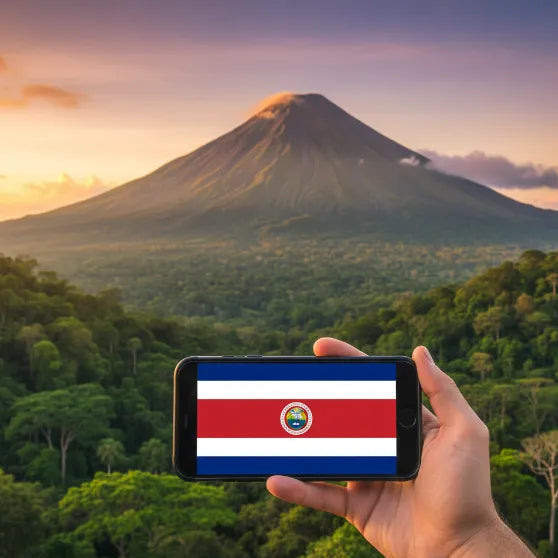 Airnetly eSIM for Costa Rica – mobile internet for nature travelers.