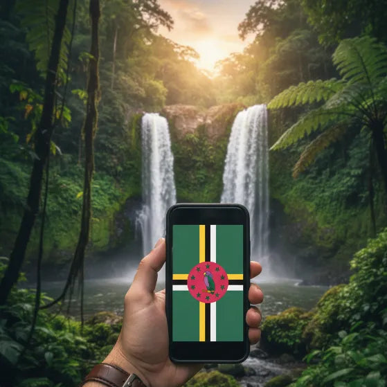 Airnetly eSIM for Dominica – Caribbean travel data plan.