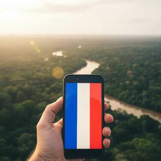 Airnetly eSIM for French Guiana – mobile internet for South America.