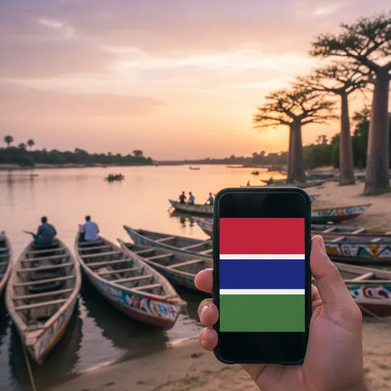 Airnetly eSIM for Gambia – reliable internet for West Africa.
