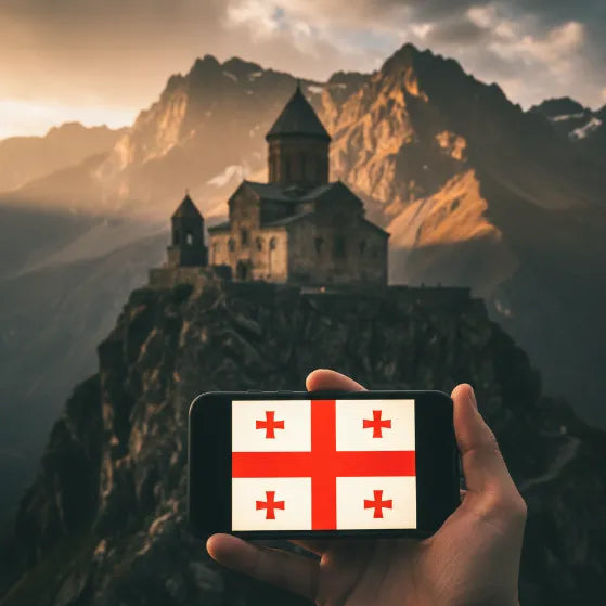 Airnetly eSIM for Georgia – digital SIM card for the Caucasus.