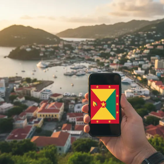 Airnetly eSIM for Grenada – fast internet for the Caribbean.
