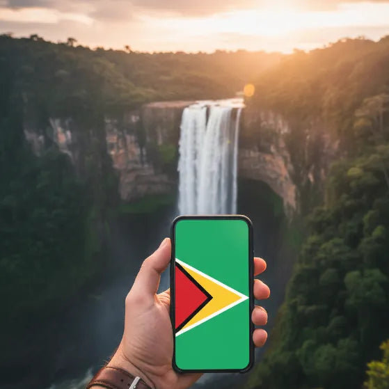 Airnetly eSIM for Guyana – mobile internet for South America.