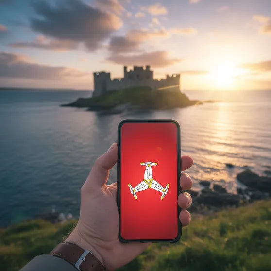 Airnetly eSIM for the Isle of Man – surf without roaming costs.