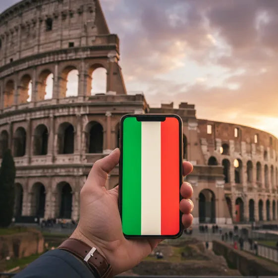 Airnetly eSIM for Italy – Prepaid data for Rome, Milan and more.