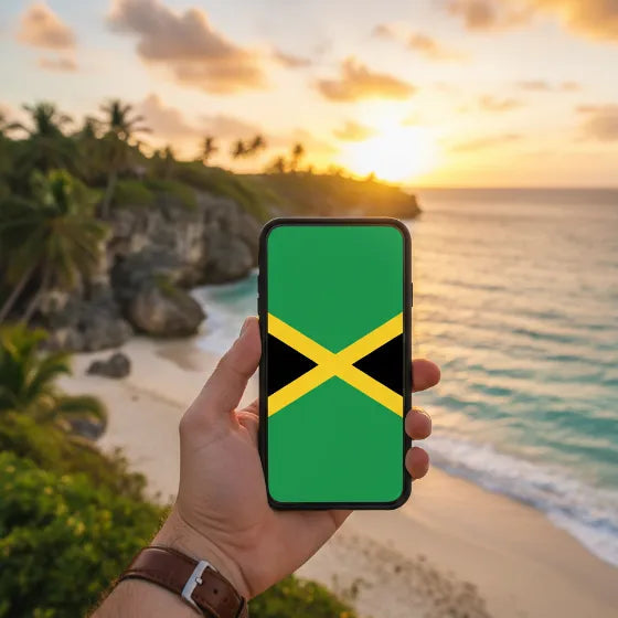 Airnetly eSIM for Jamaica – mobile internet for your Caribbean vacation.