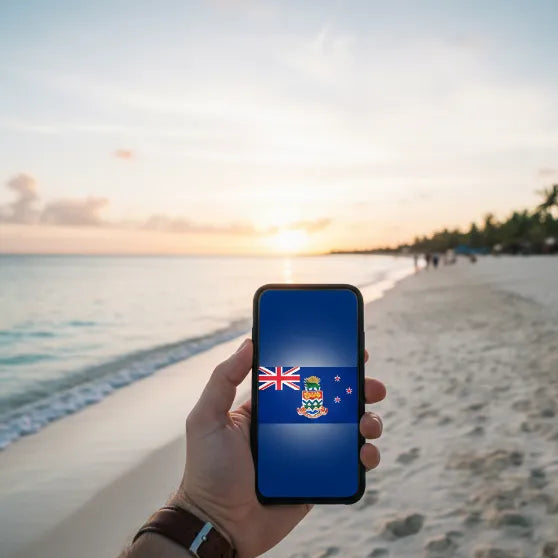 Airnetly eSIM for the Cayman Islands – High-speed internet in the Caribbean.