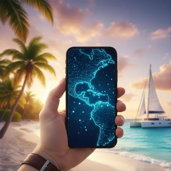 Airnetly regional eSIM for the Caribbean – one data plan for many islands.
