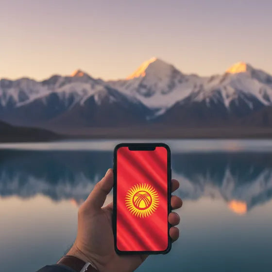 Airnetly eSIM für Kirgisistan – mobiles Internet für Zentralasien.
