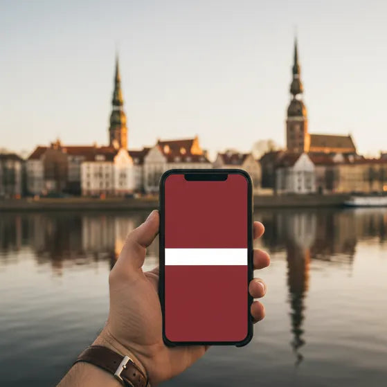 Airnetly eSIM für Lettland – schnelles Internet für das Baltikum.