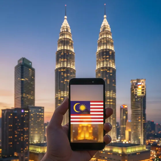 Airnetly eSIM für Malaysia – schnelles Internet für Kuala Lumpur und Inseln.