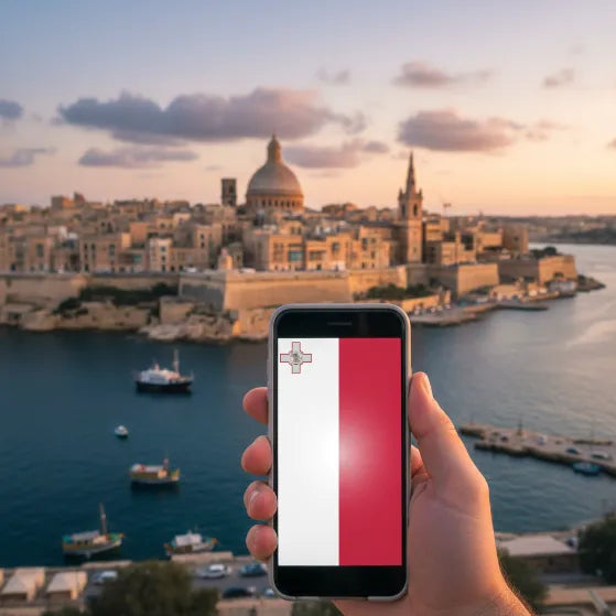 Airnetly eSIM für Malta – schnelles Internet für die Mittelmeerinsel.