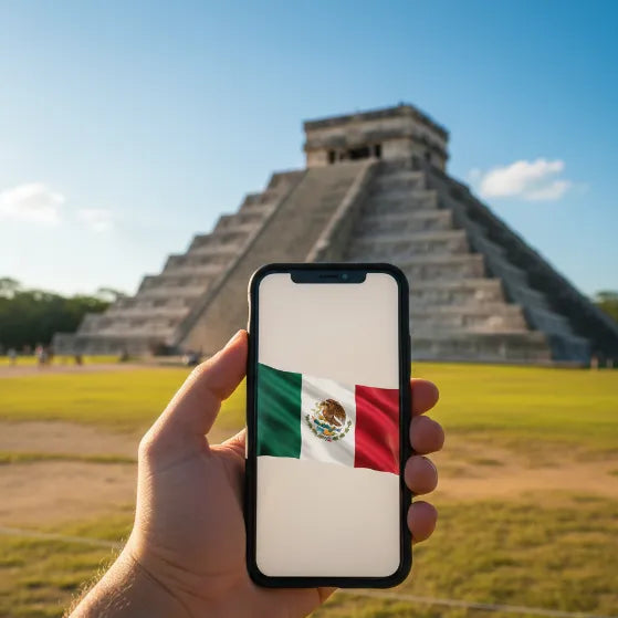 Airnetly eSIM für Mexiko – mobiles Internet für Cancun und ganz Mexiko.