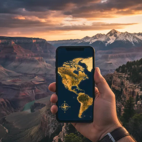 Airnetly regionale eSIM für Nordamerika – Internet für USA, Kanada und Mexiko.