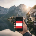 Airnetly eSIM for Austria – High-speed data for the Alps and Vienna.