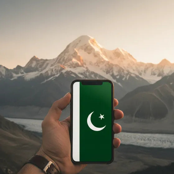 Airnetly eSIM for Pakistan – reliable mobile data connection.