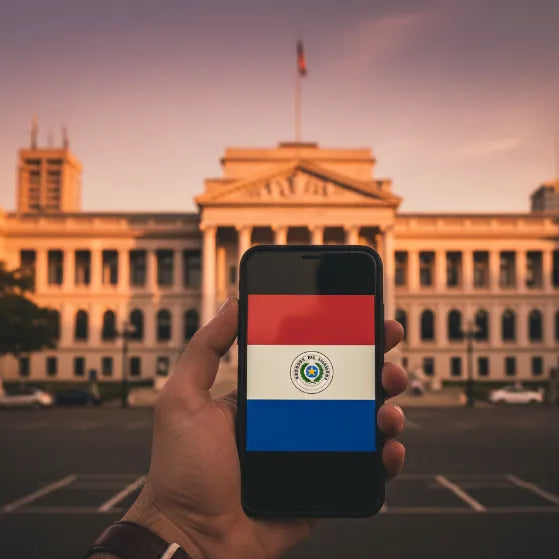 Airnetly eSIM for Paraguay – mobile internet for South America.