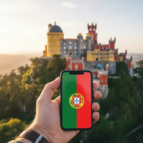Airnetly eSIM for Portugal – data volume for Lisbon, Porto and Algarve.