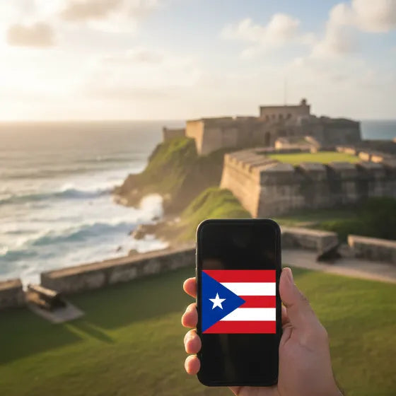 Airnetly eSIM for Puerto Rico – mobile internet for the Caribbean.
