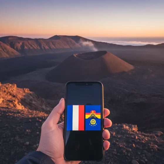 Airnetly eSIM for Réunion – mobile internet for the island.