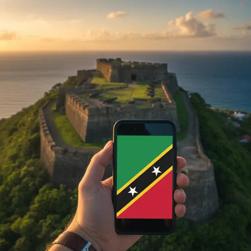Airnetly eSIM for St. Kitts and Nevis – travel internet for the Caribbean.