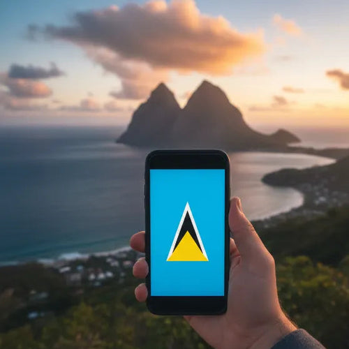 Airnetly eSIM for St. Lucia – Prepaid data for your island holiday.