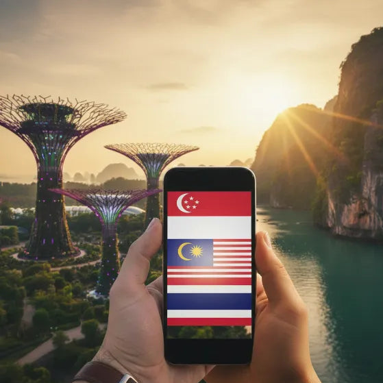 Internet Singapur, Malaysia & Thailand eSIM Paket