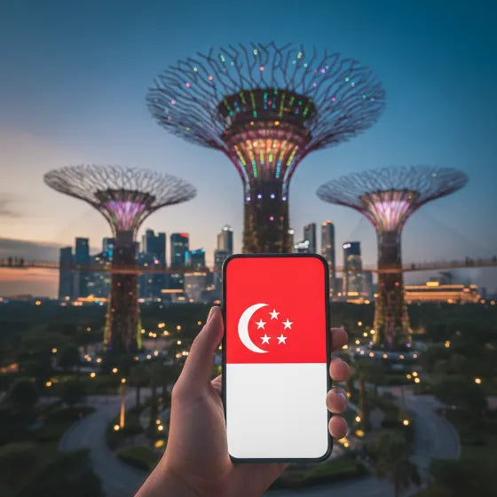 eSIM de Airnetly para Singapur: Internet de alta velocidad para la metrópolis.