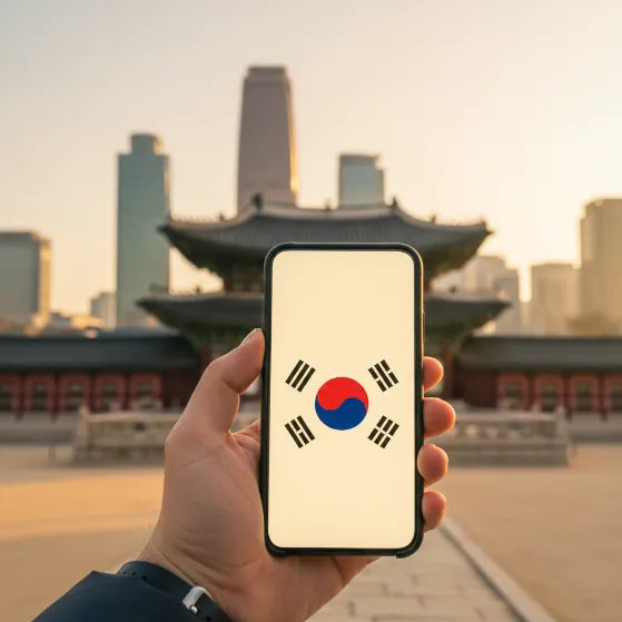 eSIM de Airnetly para Corea del Sur: datos de alta velocidad para Seúl y todo el país.
