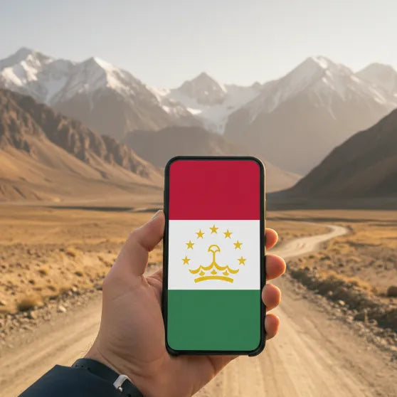 Airnetly eSIM para Tayikistán – SIM digital para Asia Central.