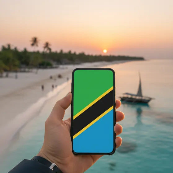 eSIM de Airnetly para Tanzania: Internet móvil para Zanzíbar y Safari.