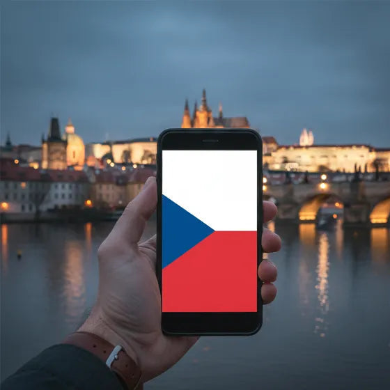 eSIM de Airnetly para la República Checa: red móvil estable para Praga y compañía.