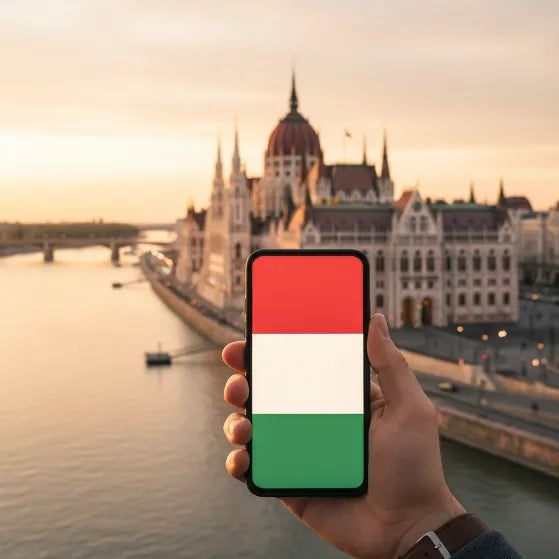 eSIM de Airnetly para Hungría: Internet de alta velocidad para Budapest y áreas circundantes.