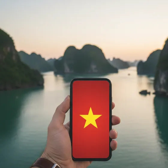 eSIM de Airnetly para Vietnam: Internet estable para viajeros de norte a sur.