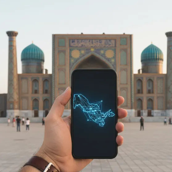 Airnetly regionale eSIM für Zentralasien – mobiles Internet für mehrere Länder.