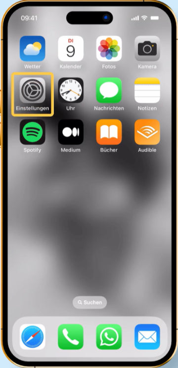 Screenshot iPhone Step 1